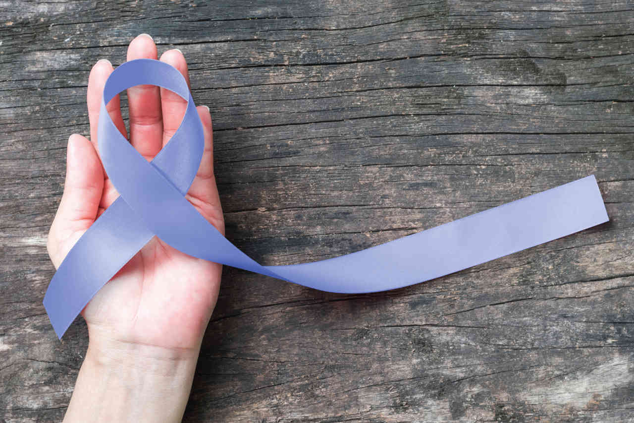 Stomach cancer awareness ribbon