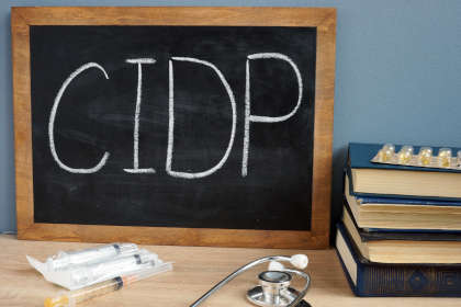CIDP handwritten on a blackboard.