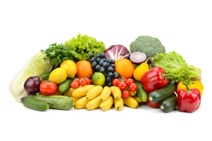 Small fiber neuropathy diet of multi-colored healthy fruits and vegetables
