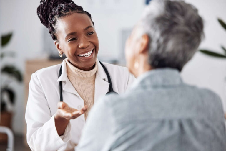 Doctor consults with patient about what to do when IVIG doesn't work