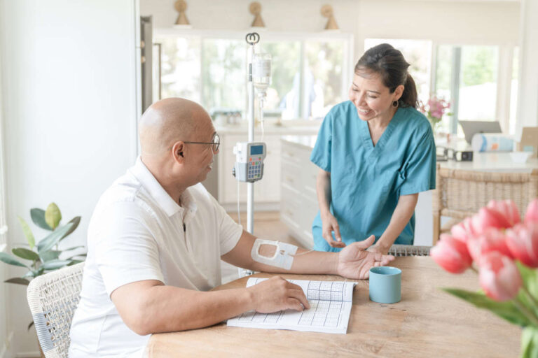 Patient receiving IVIG at home for Immune checkpoint inhibitor-related Toxicity