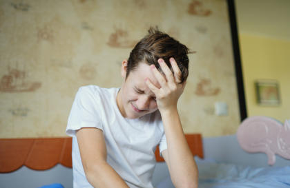Boy experiencing headache after taking Idelvion