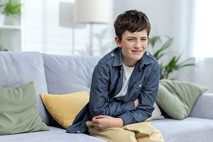 Boy suffering from side effects after taking Kogenate FS