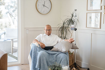 Patient receiving IVIG for CAR-T therapy-related hypogammaglobulinemia at home
