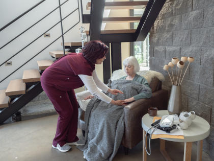 A patient at home receiving IVIG for Major Burns Associated Secondary Immunosuppression